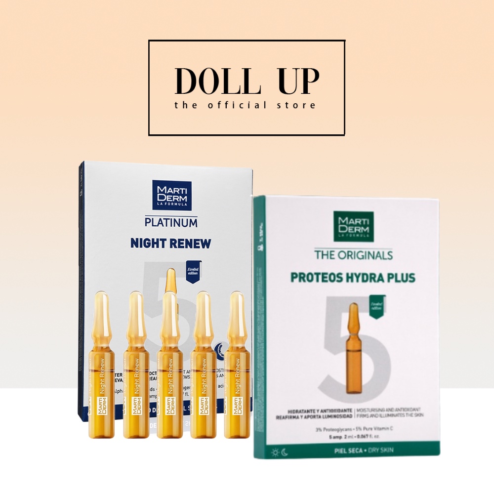 MartiDerm Hydra Mini Booster (Hydra Plus 5 ampoules + Night Renew 5