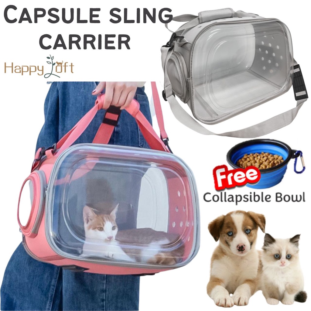 [SG SELLER] Pet Carrier Pet Sling Carrier Portable Cat Dog Travel Bag