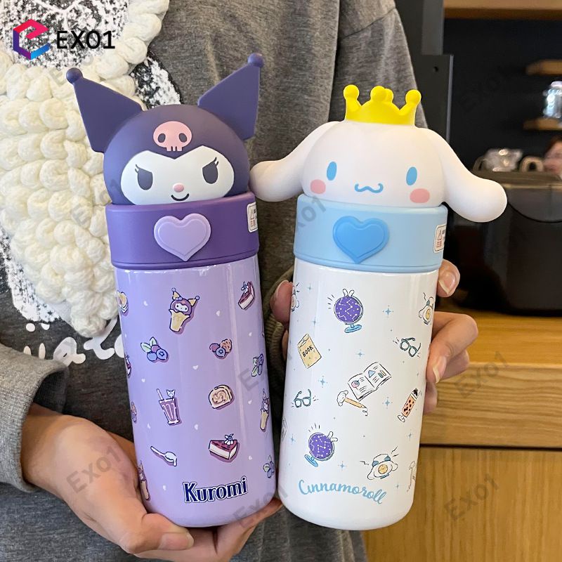 350ml Stainless Steel Thermos Portable Cup Sanrio Cartoon Kettle Kids 