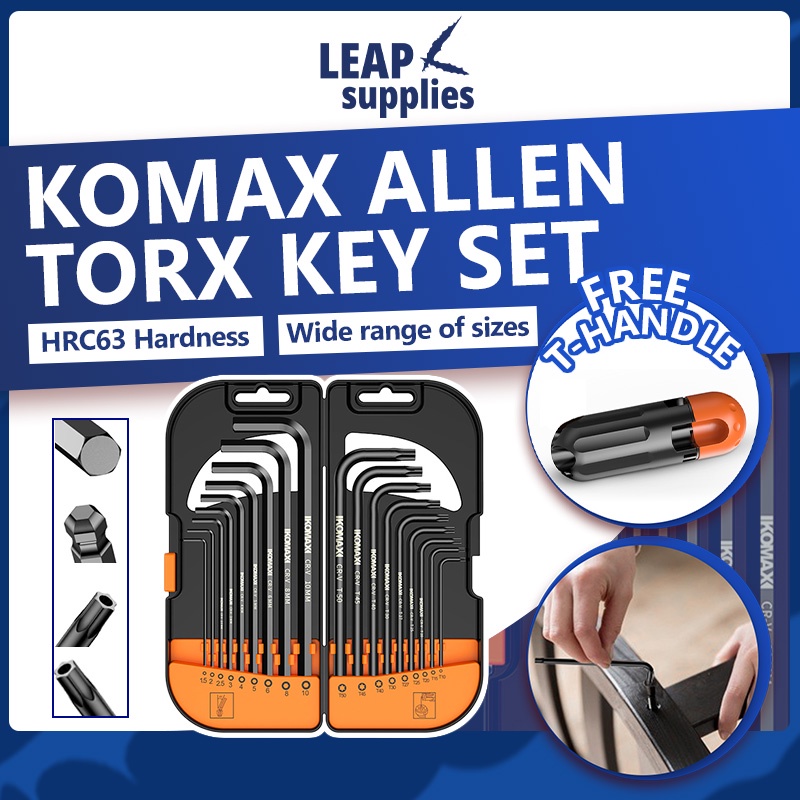 Komax Allen Torx Key Set Torx Screwdriver Allen Key Set Shopee
