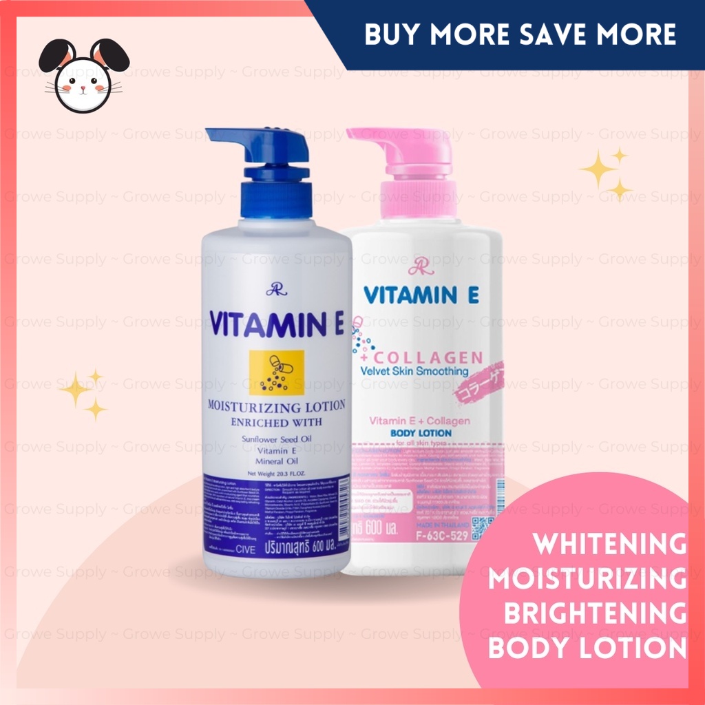 [SG INSTOCK] AR Vitamin E / Collagen Moisturizing Lotion 600ml
