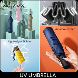 Easyhome.sg Umbrella Mini Automatic Inverted Reverse Lightweight Portable Foldable big large umbrella (4 Types)