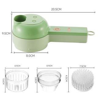 [SG Stock] 4 IN 1 Portable Electric Slicer /Masher /Garlic Chopper With Peel Function #7