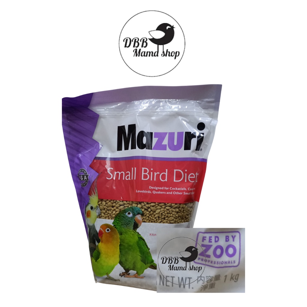 Mazuri Small / Large Bird Maintenance Diet 1kg Parrot Diet Food