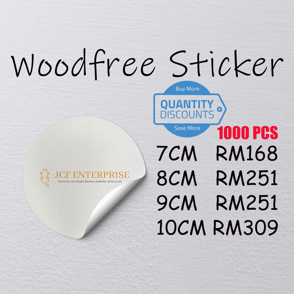 Woodfree Sticker Custom Made Sticker/Custom Sticker Label/Sticker Label