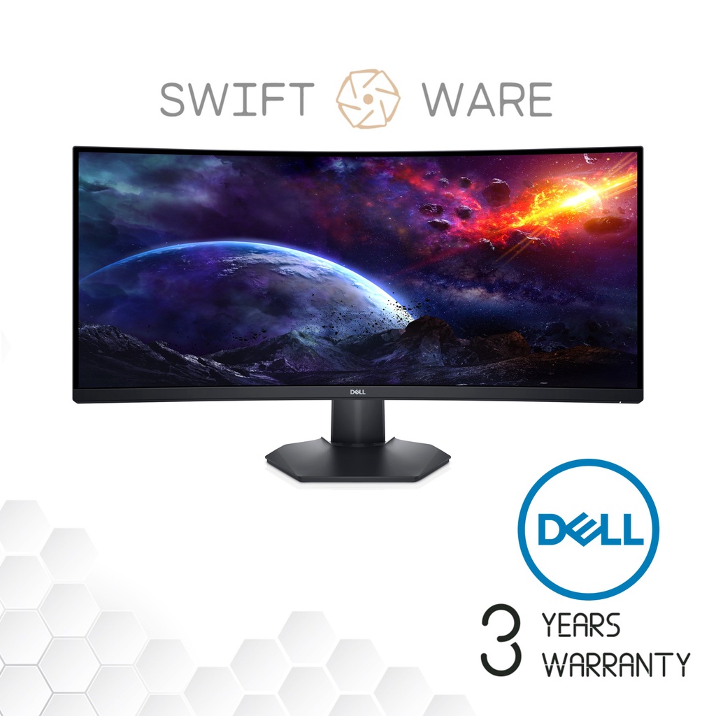 Ready stock】Dell 34 Inch Curved Gaming Monitor: S3422DWG | Shopee Singapore
