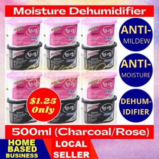 Large Dehumidifier Moisture Absorber Anti Moulding Odours Removal Disposable 500ml Thirsty Hippo