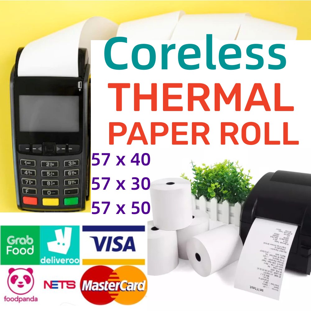 thumbnail image 2 of MFLABEL Credit Card Thermal Paper Rolls – 2 1/4 X 50' For Nurit 8000 – 500 Rolls Case 2 of 6