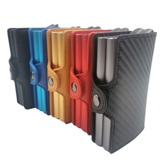 Men's card holder Wallet Rfid Aluminum Alloy Card Holder pop-up Credit Card wallet for men #1
