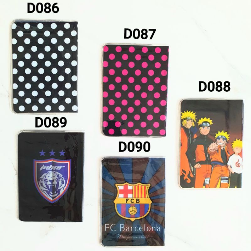  OVER 100 DESIGNS!!  PVC PLASTIC CARTOON PASSPORT COVER WITH 1 INNER CARD SLOT
