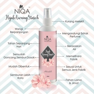 Niqa Hijab Awning Starch 250ml - Shake, Spray & Iron #2