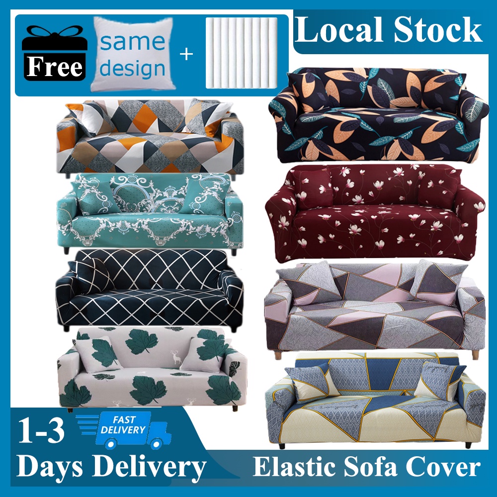 Sofa Cover 1/2/3/4 Seater Normal L Shape Sofa Slipcover Stretch Sofa Cover Stretchable Seat Cover