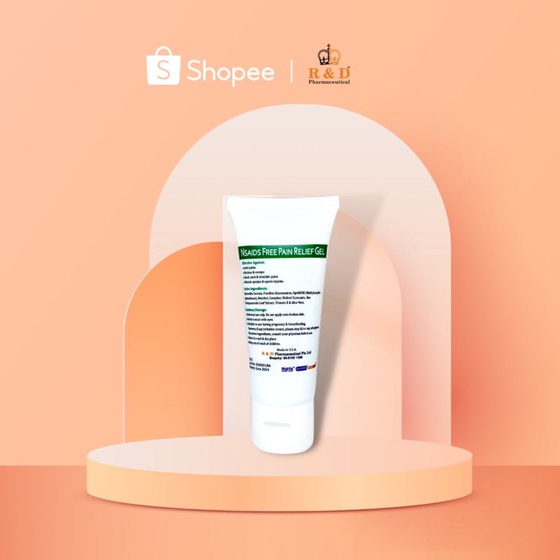 NSAIDs Free Pain Relief Gel R & D Pharmaceutical Pte Ltd Shopee