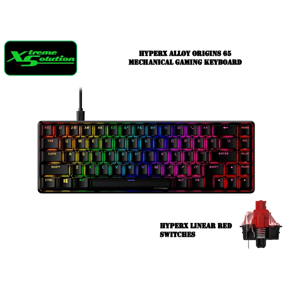 HyperX Alloy Origins 65 Wired RGB Gaming Mechanical Keyboard HyperX