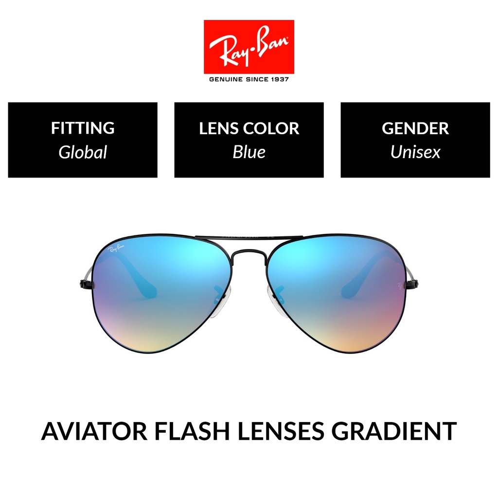 Ray-Ban AVIATOR LARGE METAL | RB3025 002/4O | Unisex Global Fitting |  Sunglasses | Size 58mm | Shopee Singapore