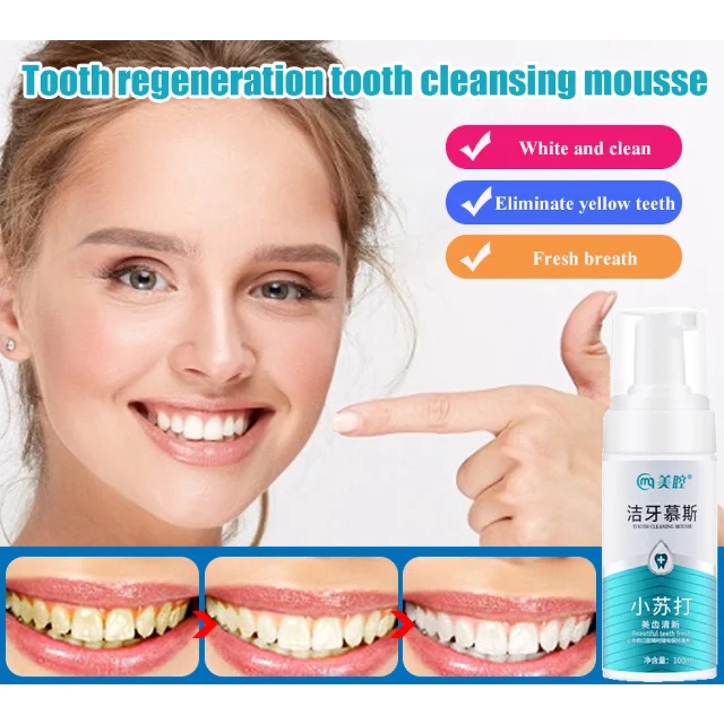 Tooth cleaning tooth regeneration mousse toothpaste | Shopee Singapore