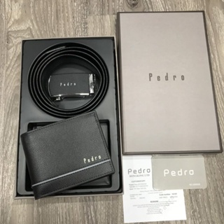 Pedro PD-286 Leather Belt Set Full Box And Luxury Handbag As Gift For Men
