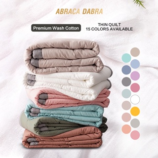 Abraca Dabra Japanese Minimalist Style Super Soft Blanket Premium Cotton Quilt Summer Blanket Single Queen King