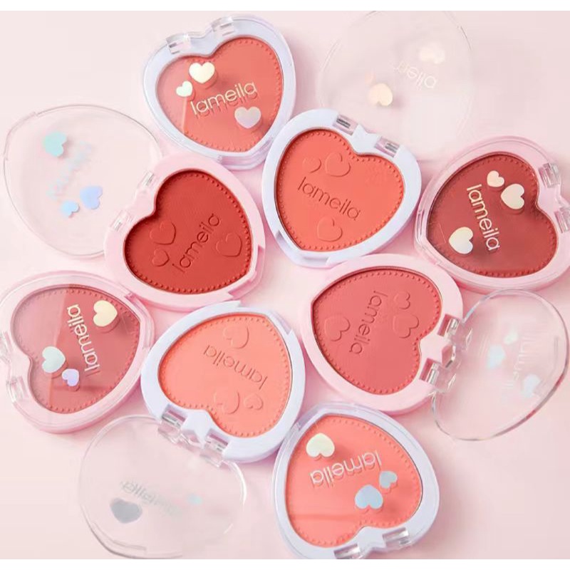 🇸🇬 SG READY STOCK 🇸🇬 lameila love shape blush powder blusher | Shopee ...