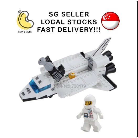 👍CHEAPEST!👍 Children Lego Building Block Set Space Shuttle Spacecraft  Astronaut Lego Toy | Shopee Singapore