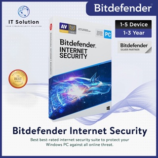 Genuine Bitdefender Internet Security & Total Security 2022