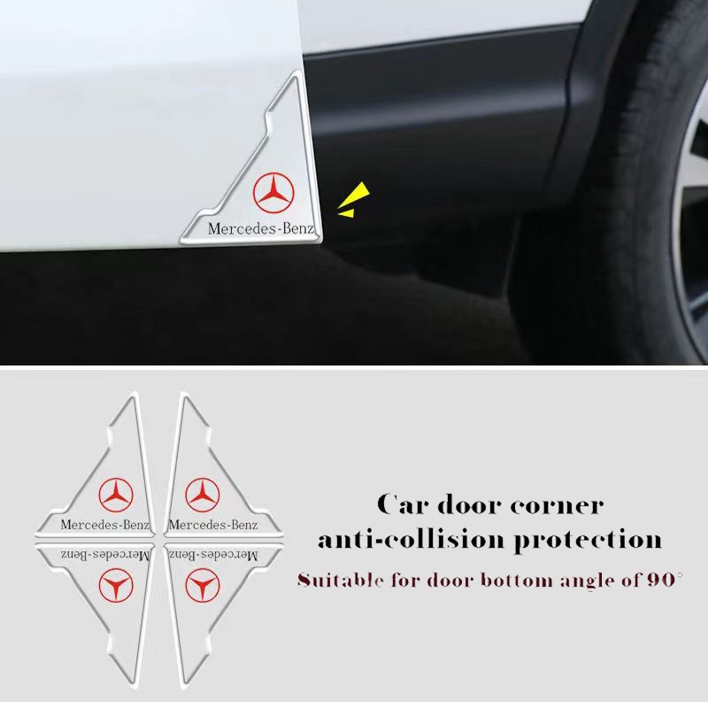 Pcs Car Door Corner Cover Anti Collision Stickers Car Door Edge Guards