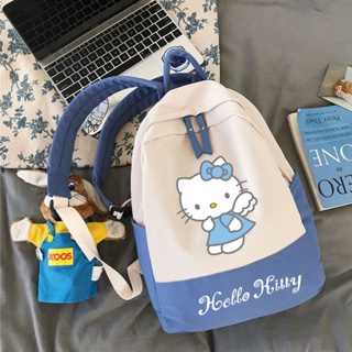 Cute Cartoon Kitty Cat Student Backpack Travel Bag Japanese Style Fresh Female Campus School