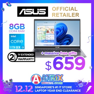 【Overnight Delivery】ASUS Vivobook X515EA-EJ2889W | 15.6 FHD | i3-1115G4 | 8GB RAM | 512GB SSD | Win11 | 1Y