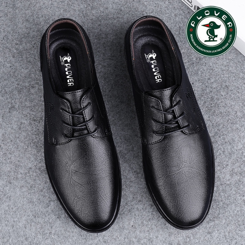 【READY STOCK】Leather Oxford boots men leather manufacturing black trendy formal boots men lace up business leather shoes