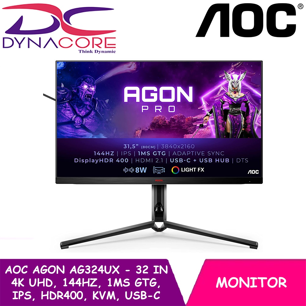 Dynacore Aoc Agon Ag Ux Inch K Uhd Gaming Monitor Hz Ms Gtg Ips Hdr Kvm