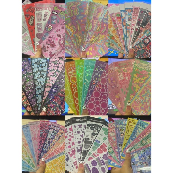 scrapbook sticker sheet bujo grab bag cute bullet journal penpal