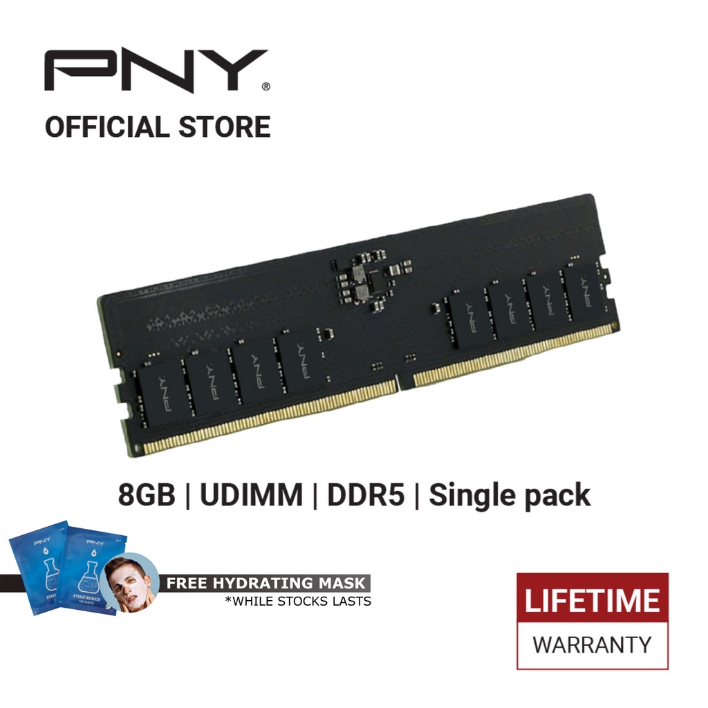 PNY Performance DDR5 4800MHz DRAM UDIMM 8GB Single Pack | Shopee Singapore