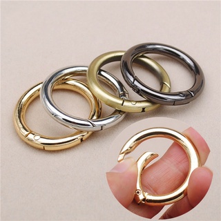 2Pcs/Pack Alloy movable split ring metal spring ring luggage accessories DIY pendant key ring buckle