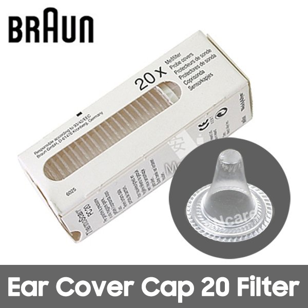 Braun Genuine ThermoScan Thermometer Probe Lens Filters Ear Cover Cap