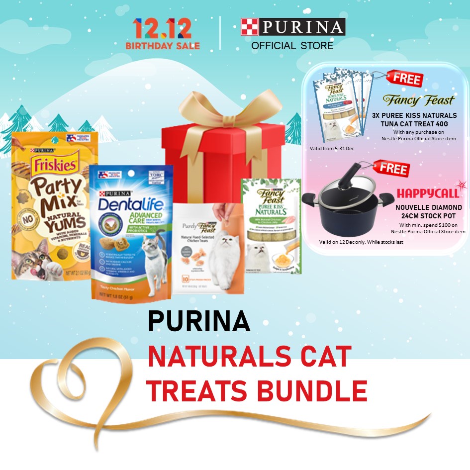 Purina Naturals Cat Treats Snacks Bundle Set Shopee Singapore
