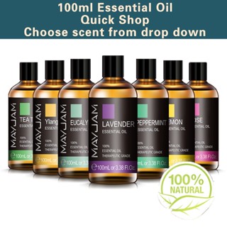 [BUY 4 GET 100ML Oregano] MAYJAM 100ML Peppermint Essential Oil Deep Clean Pores and Black Head Cleansing Skin Relieve Tired Aromatherapy Essential Oil 48 Scents for choose