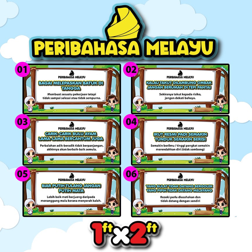 SET KECERIAAN Banner Peribahasa Bahasa Melayu