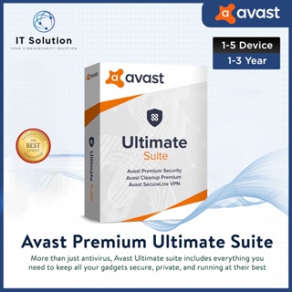 Avast Premium Security Ultimate Suite Antivirus - Original Latest 2022 Version