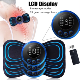 8 Modes 19 Gears Electric Pulse Neck Massager Cervical Back Muscle Pain Relief Tool Shoulder Leg Body Massage Relax Cushion