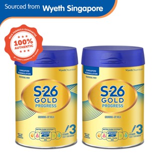 [Bundle of 2] Wyeth®Nutrition S-26® GOLD PROGRESS® Stage 3 Growing-up Formula 2'-FL 900g
