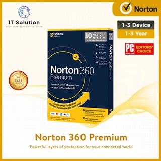 Genuine Norton 360 Premium Antivirus - Latest 2022 Version