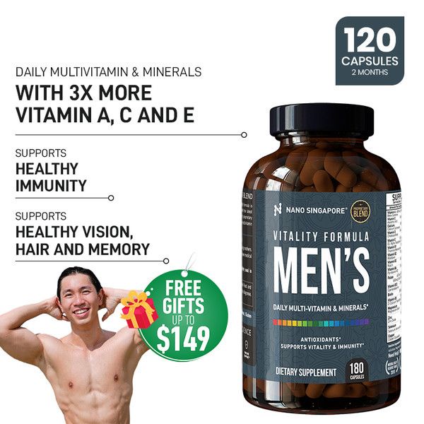 Multivitamin Vitality Multivitamin for men 2.5X more Vitamin A C E