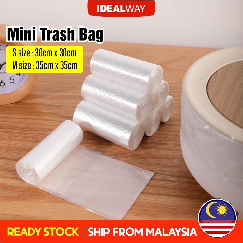Idealway Mini Trash Bags Garbage Bag Disposable for Mini Dustbin
