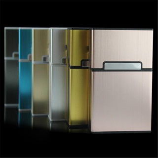(g8s)Aluminum Alloy Drawing Magnetic Buckle Cigarette Case(Can Hold 20