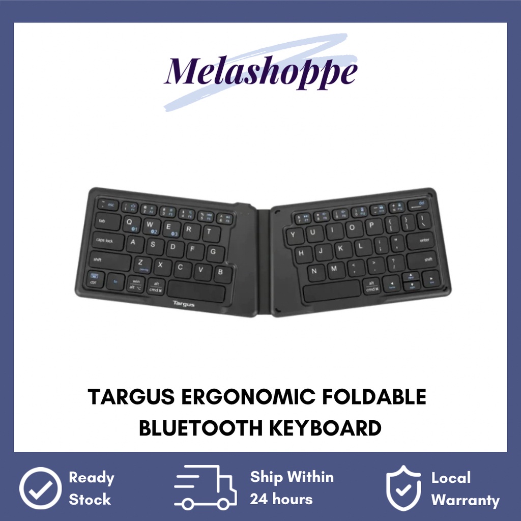 Targus Ergonomic Foldable Bluetooth Antimicrobial Keyboard Shopee