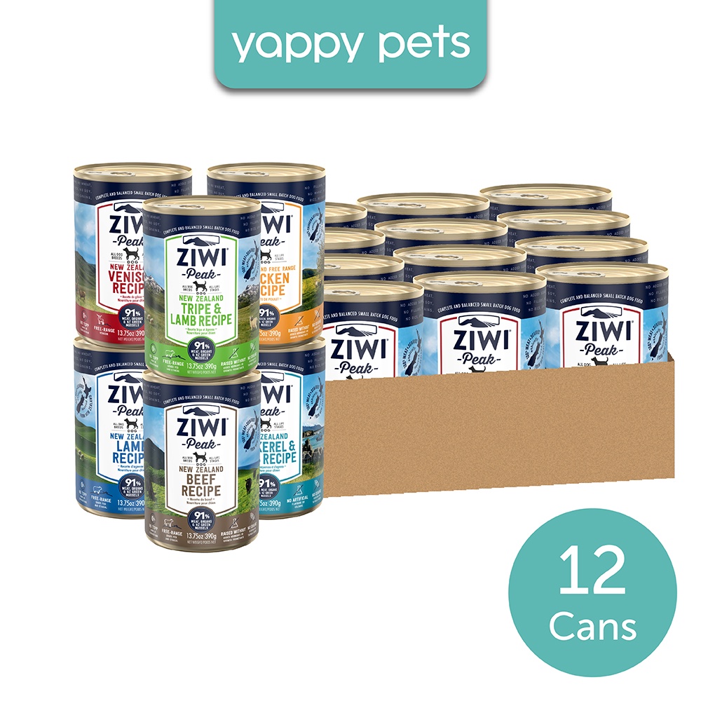 Ziwi Peak Wet Dog Food (390g x 12) Single Protein, Complete Diet