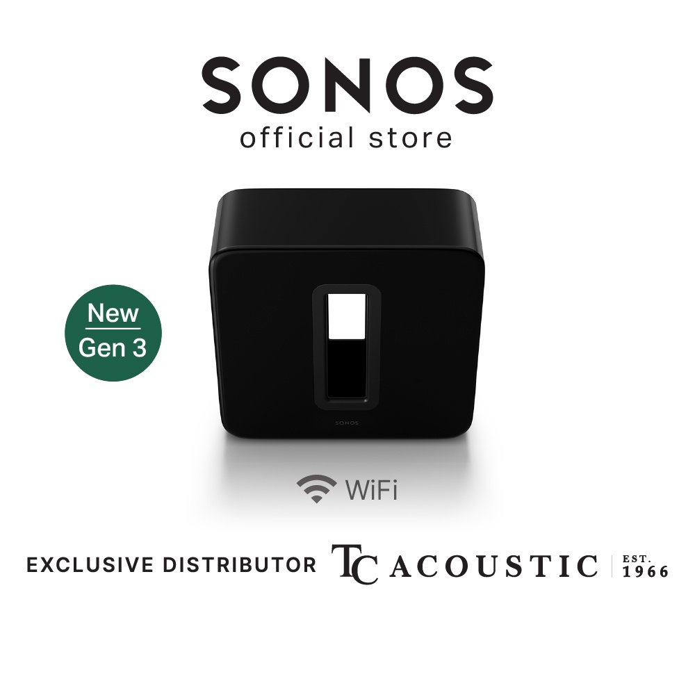 Sonos Sub Gen 3 Wireless Subwoofer best paired with Sonos Beam and Arc Shopee Singapore