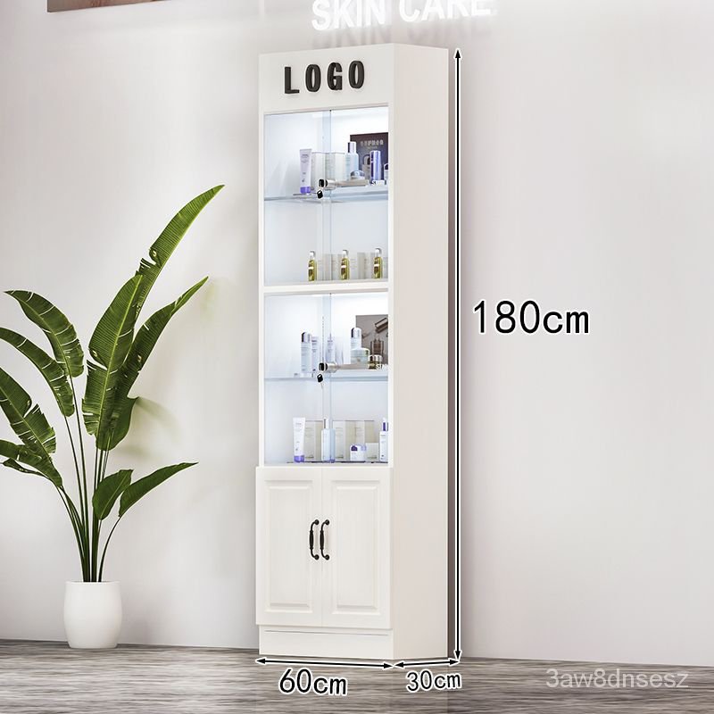 Customizable Commercial Cosmetics Display Transparent Glass