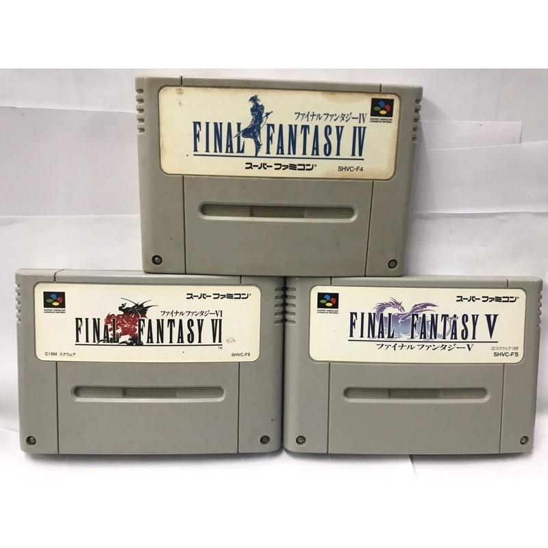 Original Cartridge (SFC) Final Fantasy 4-5-6 Set Of 3 Cartridges (Japan ...