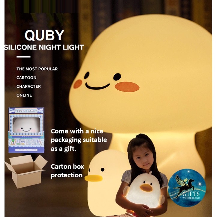 [ready Stock] Cute Quby Lamp Night Light Duck Lamp Gift For Christmas 